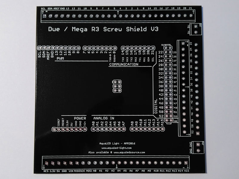 Arduino Due - Mega R3 Screw Shield V3 (Só PCB)