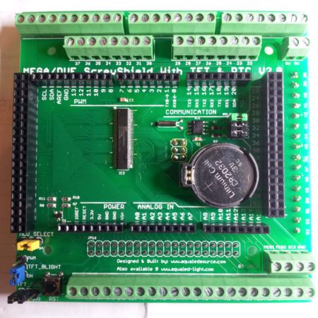 Arduino Due – Mega R3 Screw Shield V3 – AquaLED Light