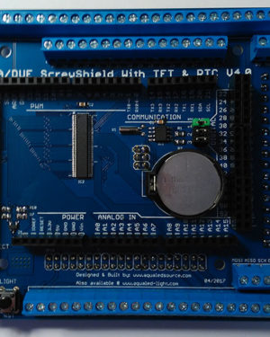 Arduino Due - Mega Screw Shield with TFT connector and RTC